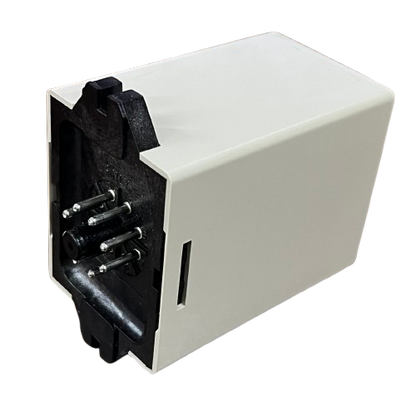 Anly digital 3 phase voltage relay white rectangular plug in module with multi pin connector