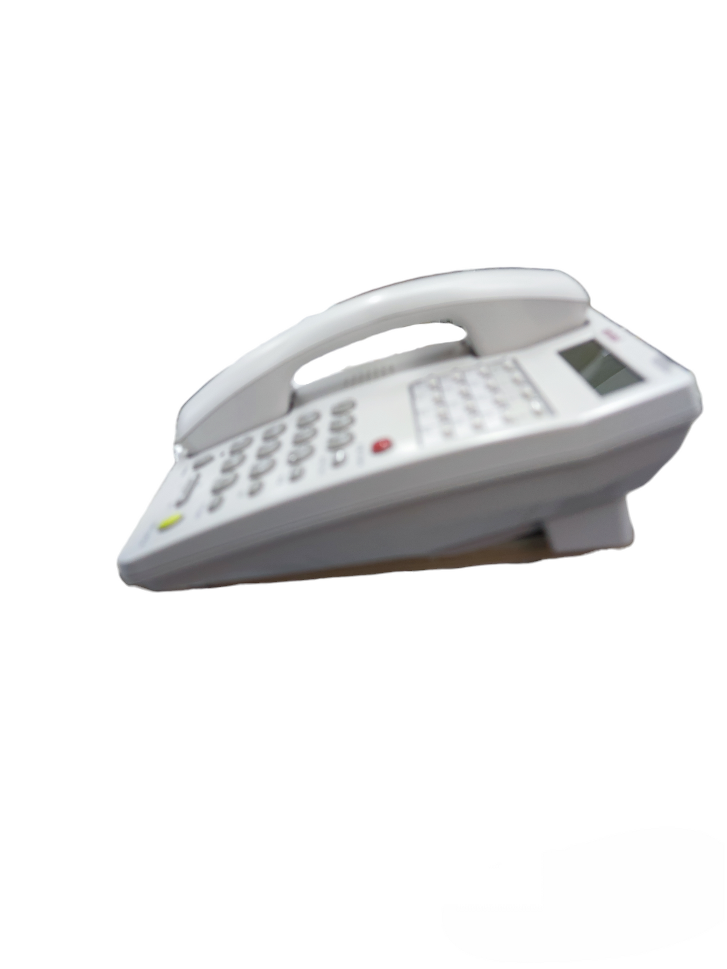 Aristel white landline phone PABX AV series key phone 12 functions with keypad and display screen