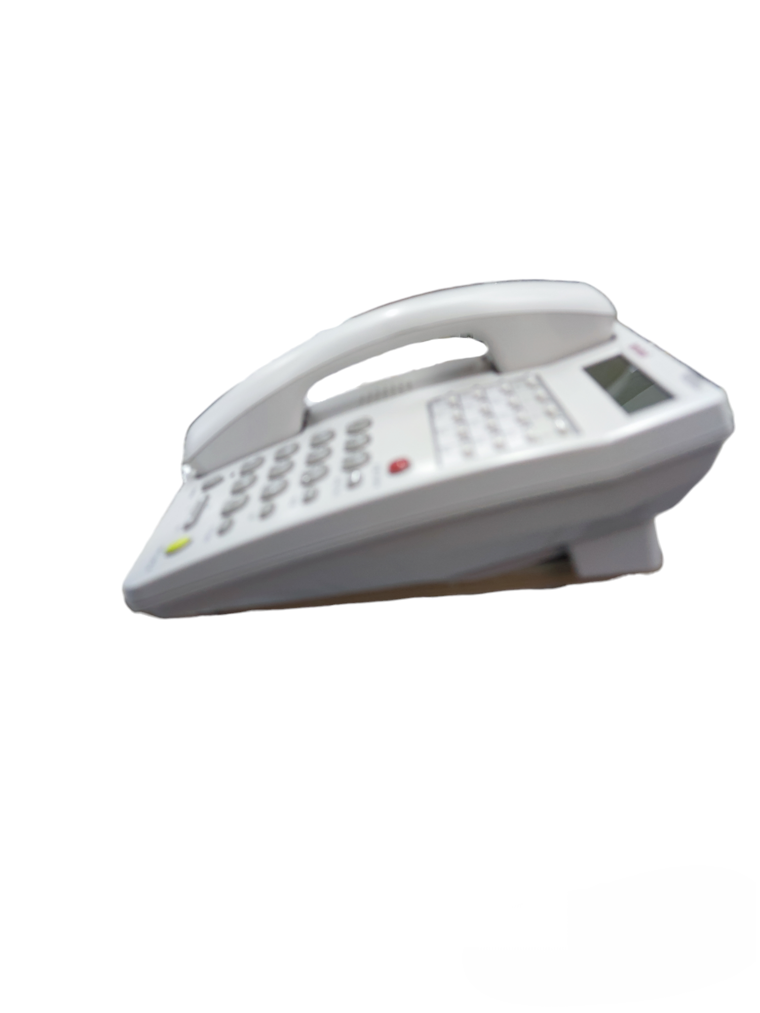 Aristel white landline phone PABX AV series key phone 12 functions with keypad and display screen