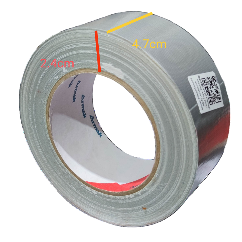 Armak duct tape 2 inch roll with silver adhesive tape for sealing and repairs