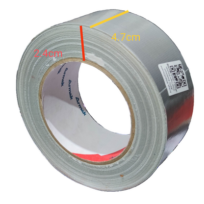 Armak duct tape 2 inch roll with silver adhesive tape for sealing and repairs