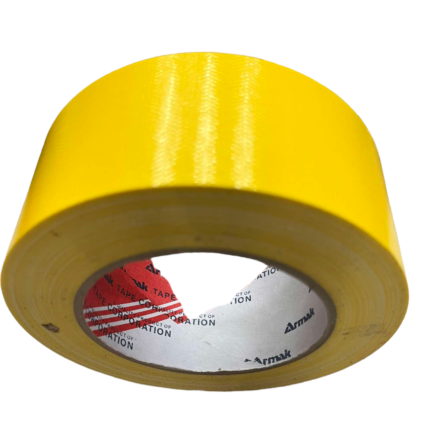 Yellow Armak duct tape 2 inch roll for strong adhesive and sealing applications