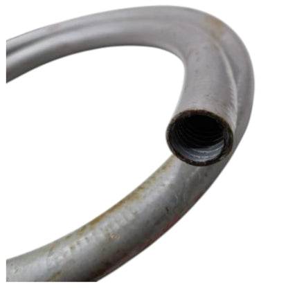 Arrowtite Liquidtight Flexible Hose 3 inch 80mm coiled metallic conduit showing ribbed interior and smooth exterior