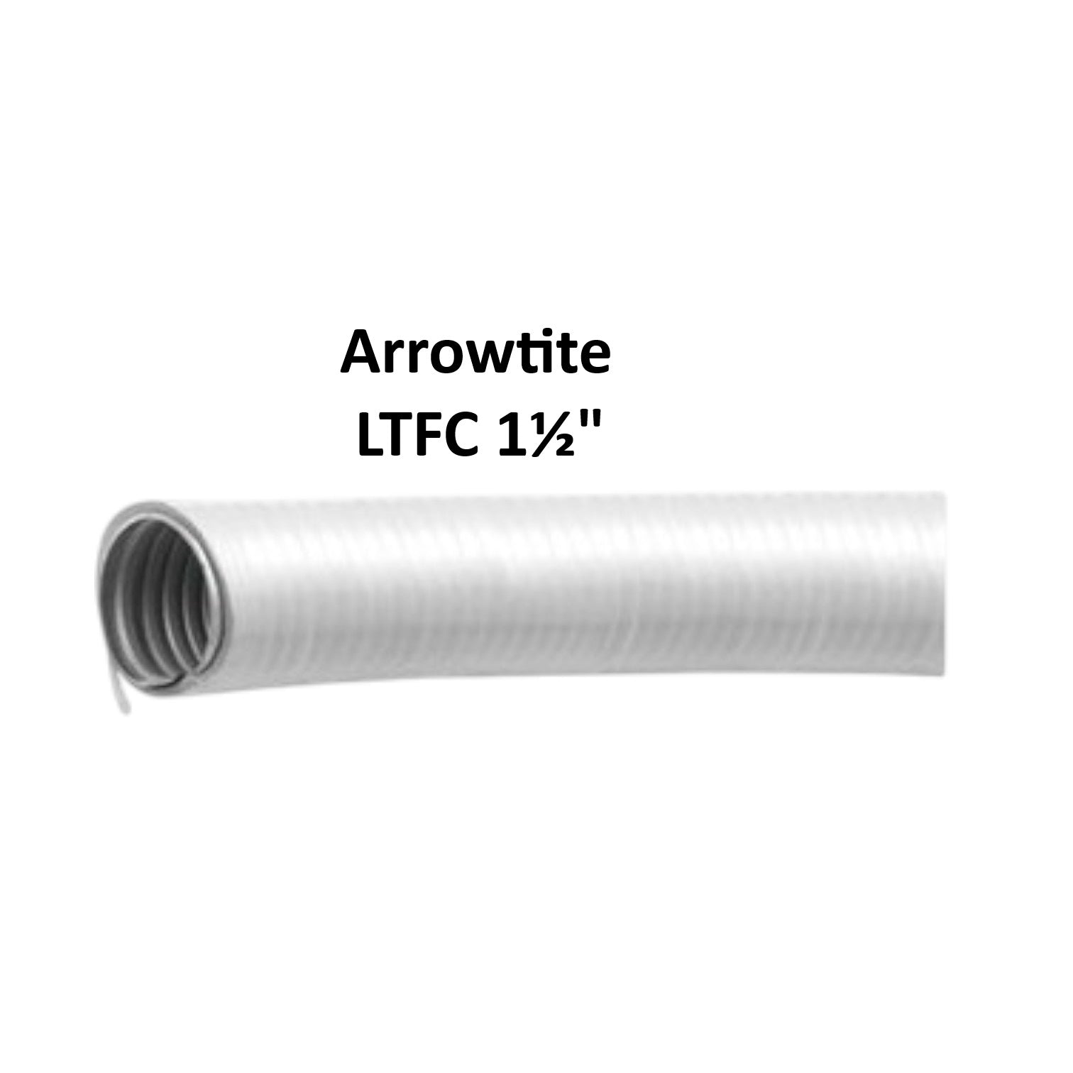 Arrowtite white corrugated flexible conduit image Liquidtight Flexible Hose 40mm for electrical protection