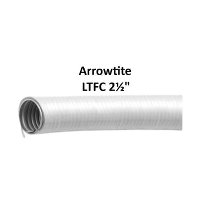 Arrowtite Liquidtight Flexible Hose 65mm white corrugated conduit LTFC 2.5 inch