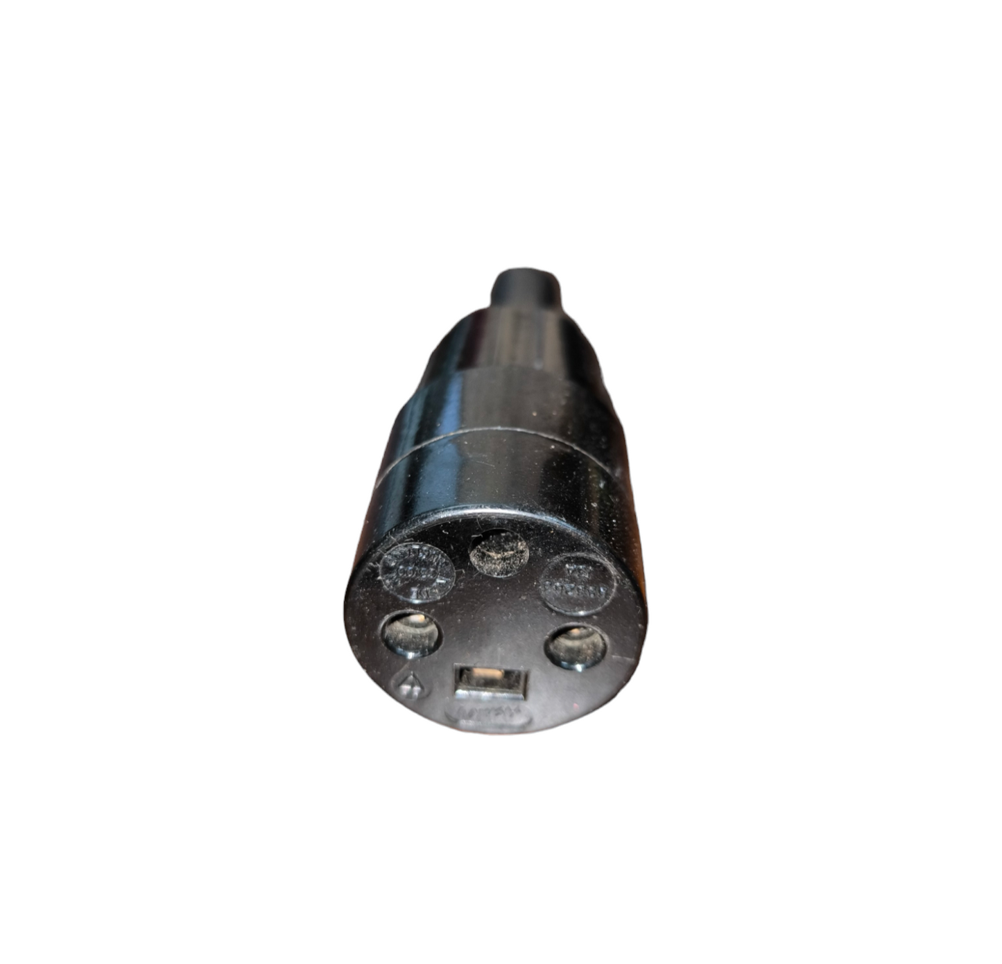 Ashley cord connector 13A black electrical plug with three metal terminals for secure wiring