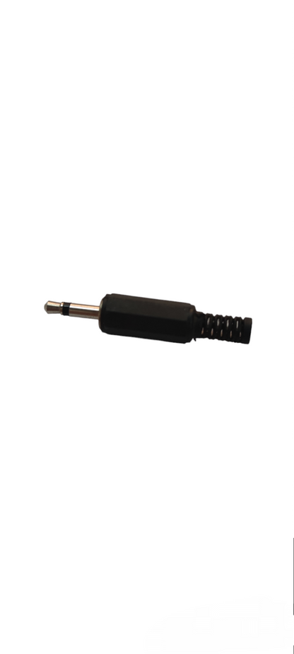 Black 3.5mm electrical plug for speakers replacement audio connector for microphone accessories