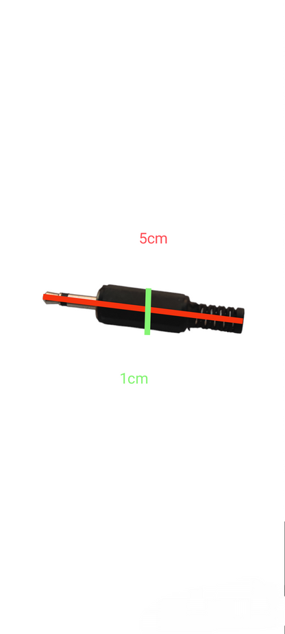 China 3.5mm electrical plug for speakers microphone accessory black and red insulated plug with strain relief