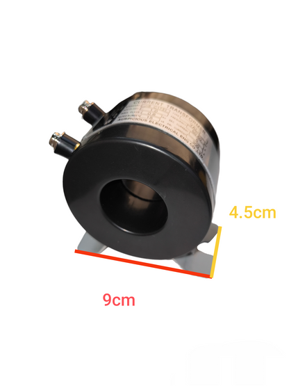 Auspicious door chime electrical current transformer black round with mounting bracket two terminals 9cm base