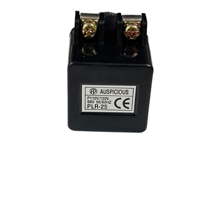 Pilot Light 110V BLUE 25mm Auspicious black indicator housing with two screw terminals and CE label