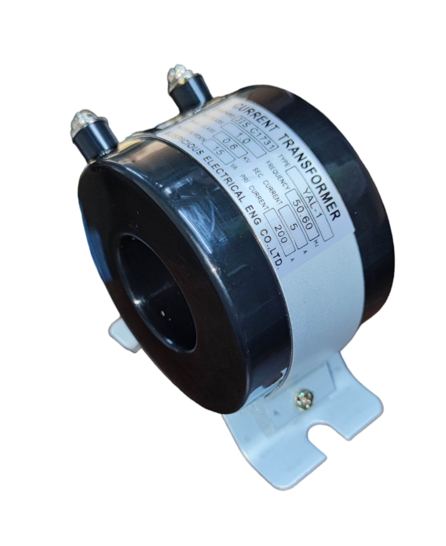 Auspicious YAL-1 current transformer 200A with black and white body for electrical applications