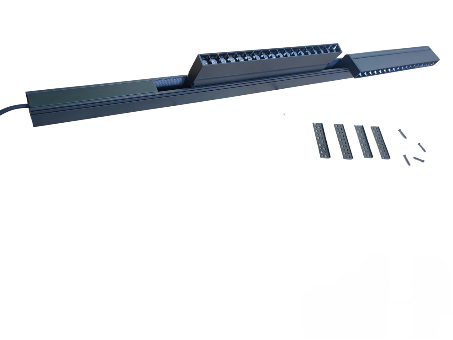 ILLUMIQ TERRA Magnetic Track Light 1 Meter 50mm with 2pcs 18W LED Foldable Grille Track Light 220V Warm White 3000K