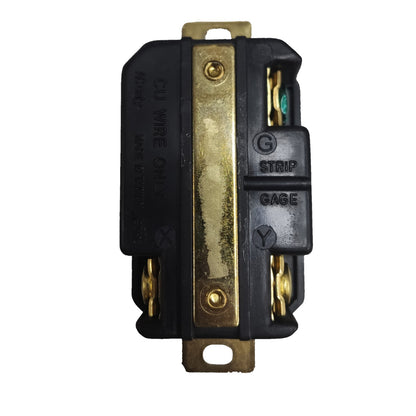 Grippes 30A Twist Lock Outlet 2P+E (3P) 250V (NEMA L6) WJ6331B, Twistlock