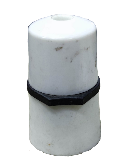 White ceramic B22 hanging socket 250V for lighting installation and accessories