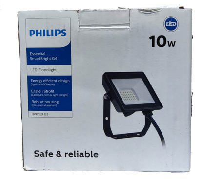 Philips 10W LED Floodlight 220V 6500K Cool White BVP150 G2, 10W LED Flood Light