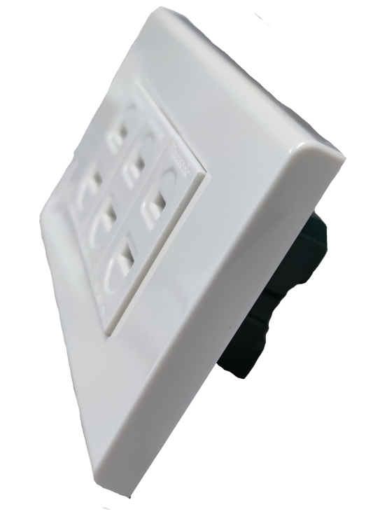 Panasonic 3 Gang Outlet, Convenience Outlet Flat Pin, C.O. Outlet Wall Outlet WEG1001-5(3PCS) / WEG6803