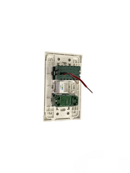 Royu 3 Gang 2 Port USB and Telephone Outlet and 1 Way Switch 10A 220V with Plate Cover