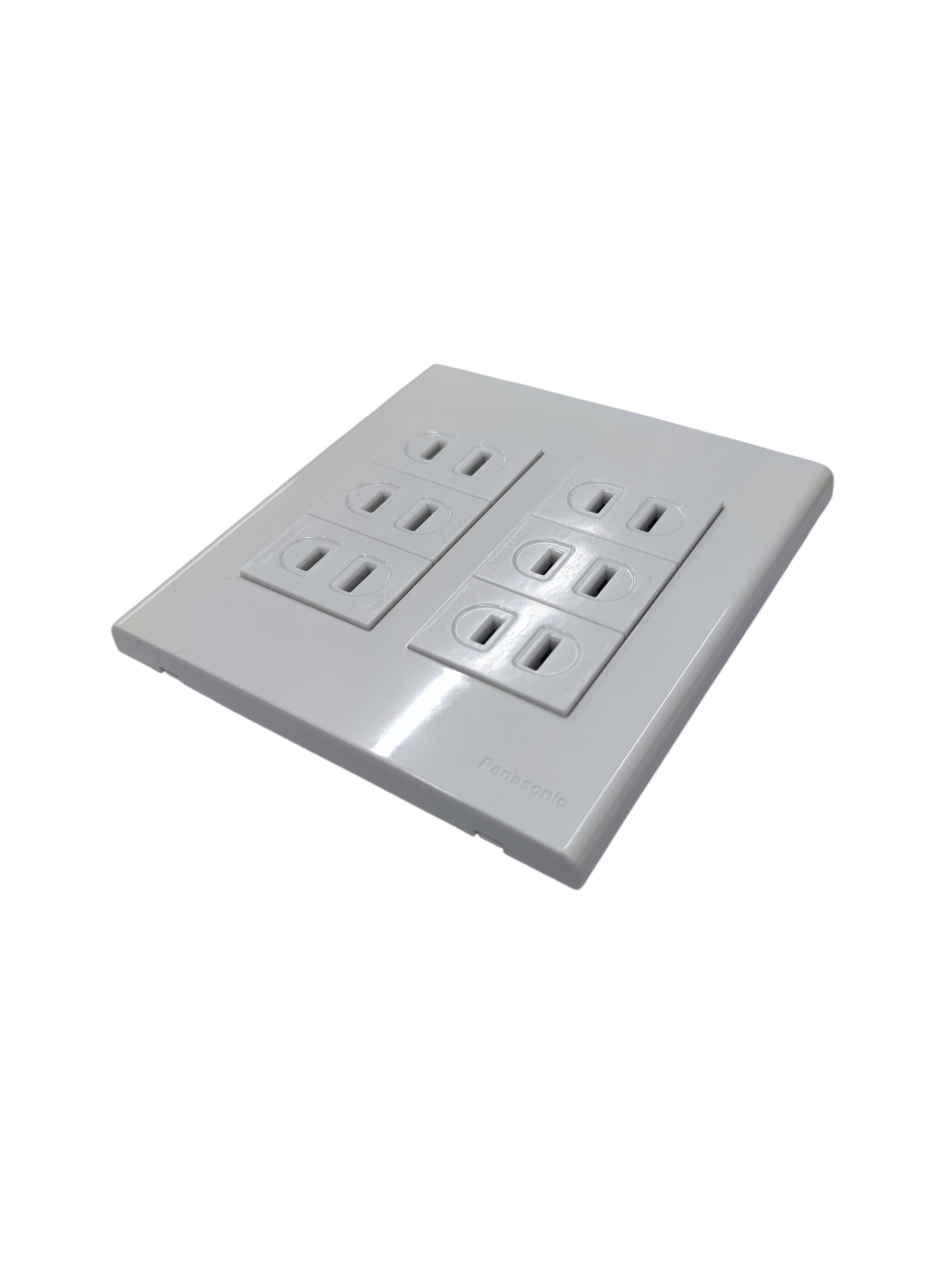 Panasonic 6 Gang Flat Pin Outlet 16A 250V with Utility Box (WEG6806+(6XWEG1001-5)+Utility Box