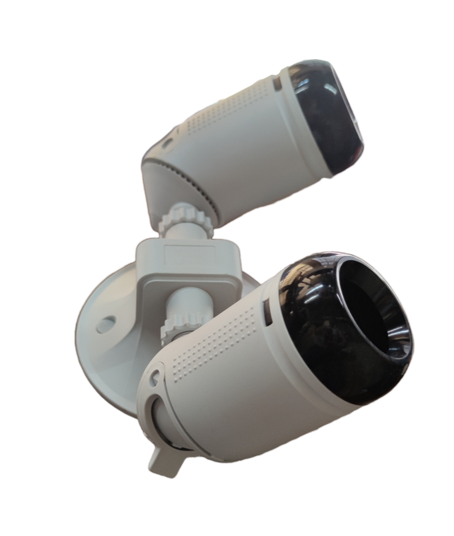 Omni Weatherproof Heavy Duty Lamp Holder 2 x E27, Outdoor E27 Socket Angle Lamp Holder Deluxe Weatherproof Twin Lamp holder