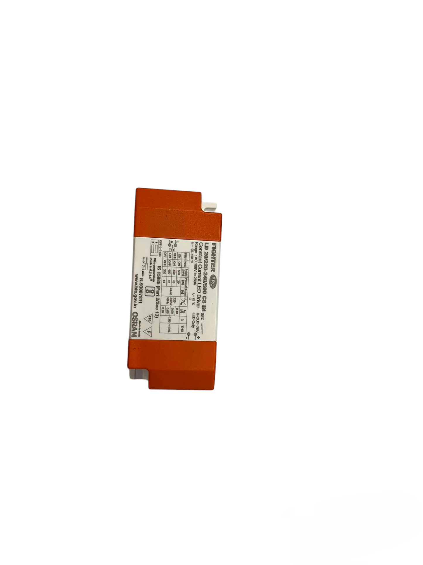 Osram LED Driver Constant Current 220V 21-43V DC 350mA-400mA-450mA- 500mA CSVS20 in Osram ( Figher Pro)