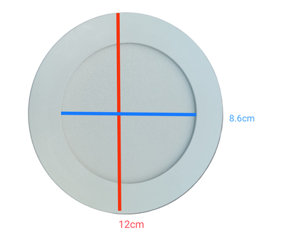 Ecolum 6W Daylight Surface Slim Downlight 4 inch 220V 6500K 4" LED Round Downlight