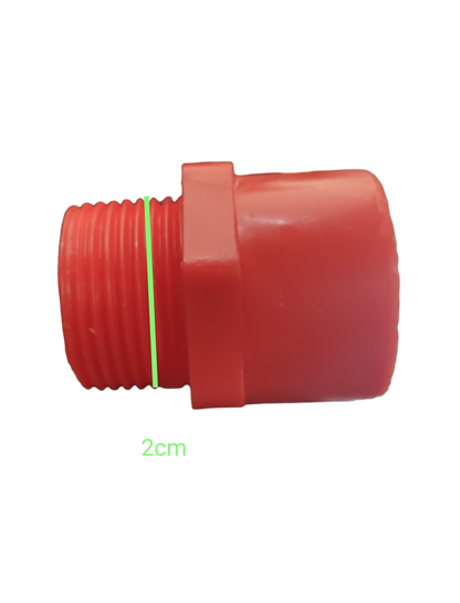 PVC Male Adaptor Available in 1/2",  3/4", 1", 1 1/4", 1 1/2" , 2" 3" 4" For Electrical PVC Conduits