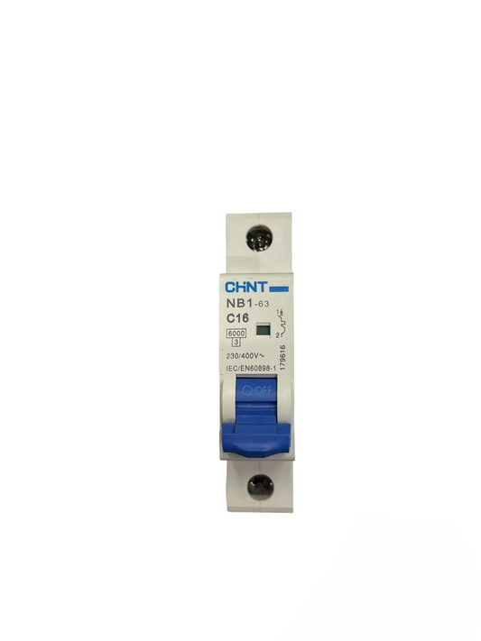 Chint 16A 1Pole 6KAIC 220V with indicator Miniature Circuit Breaker NB1-63 1P C16 6KADB