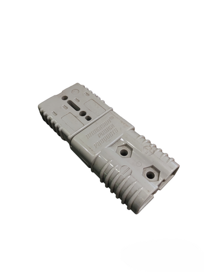 Anderson Power Products battery quick disconnect connector in gray for electrical circuitry