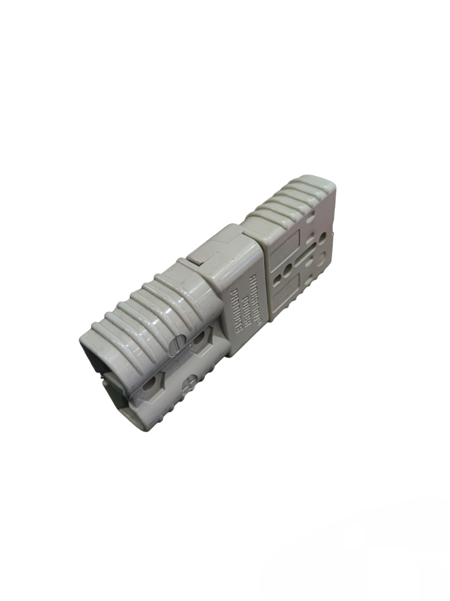 Anderson Power Products battery quick disconnect connector in gray for electrical circuitry and parts
