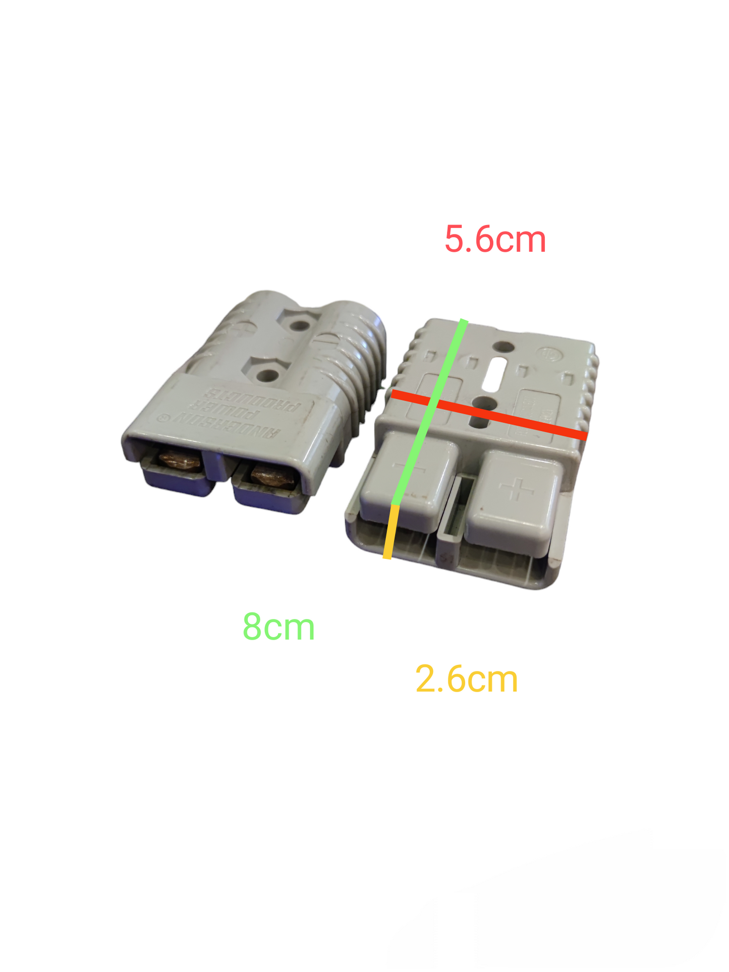 Anderson Power Products battery quick disconnect connector gray electrical circuitry parts