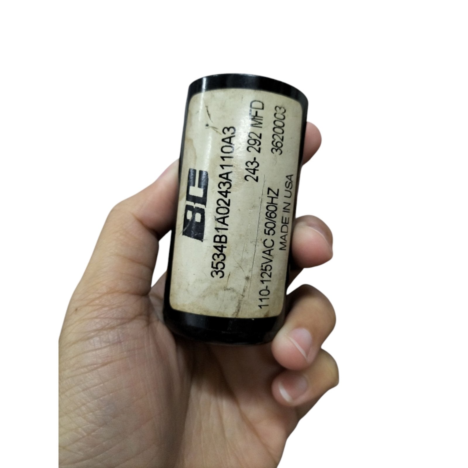 BC 243-292MFD Motor Starting Capacitor for efficient motor performance in electrical applications