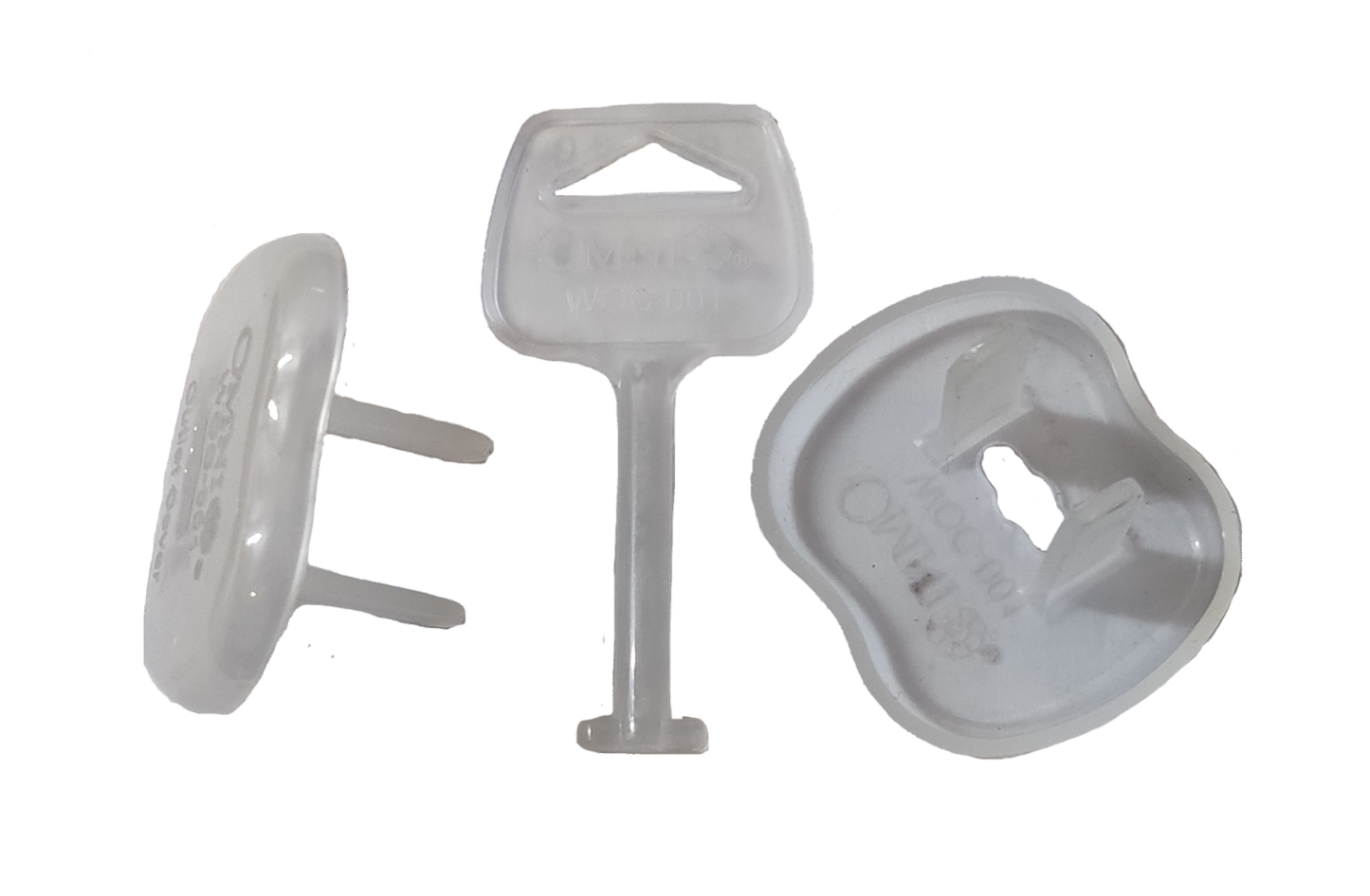 Omni Outlet Cover with Key (2pcs +1pc Key) WOC-001 WOC-001K Baby Outlet Protection CoverOmni Safety Cover for Convenience Outlet, Safety Plugs Child Proofing Outlet Cover for BabyOmn