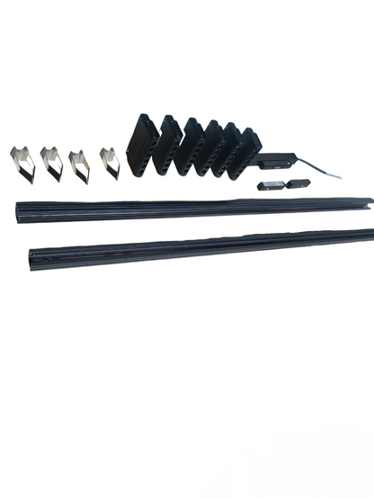 ILLUMIQ TERRA LED Magnetic Track Light 2 Meters 26mm Magnetic Track with 6pcs 6W LED Rotary Grille Track Light 220V Cool White 4000K Series 20