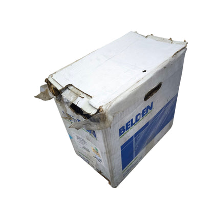 Box of Belden Cat6 cable 300 meters for high-speed network wiring and connectivity