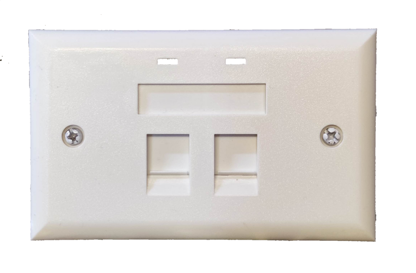 Belkin 2 gang Cat 6 LAN outlet in white with dual ports for high-speed network connections