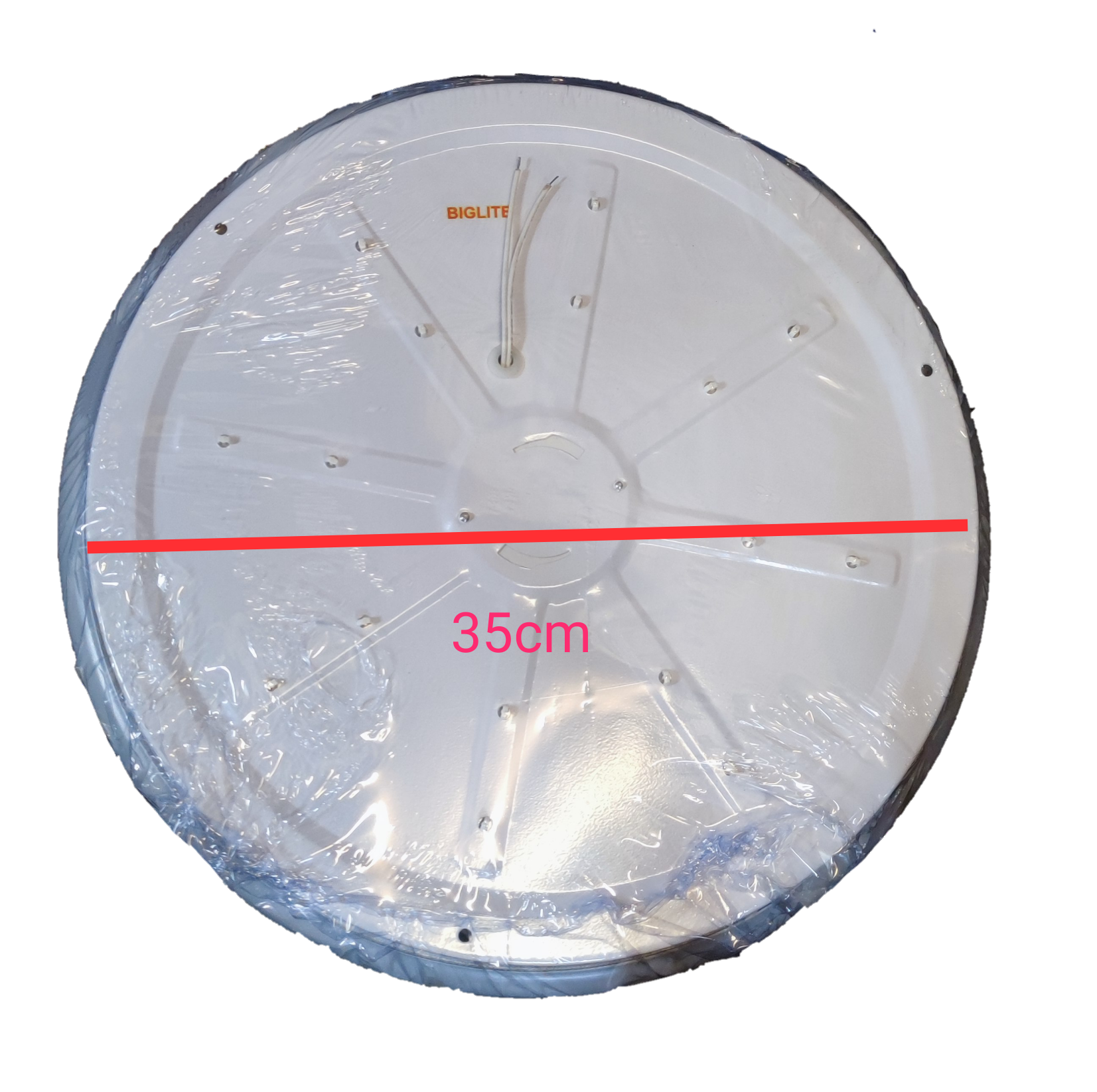 24W LED ceiling light 220V from China with 35cm diameter and white round design