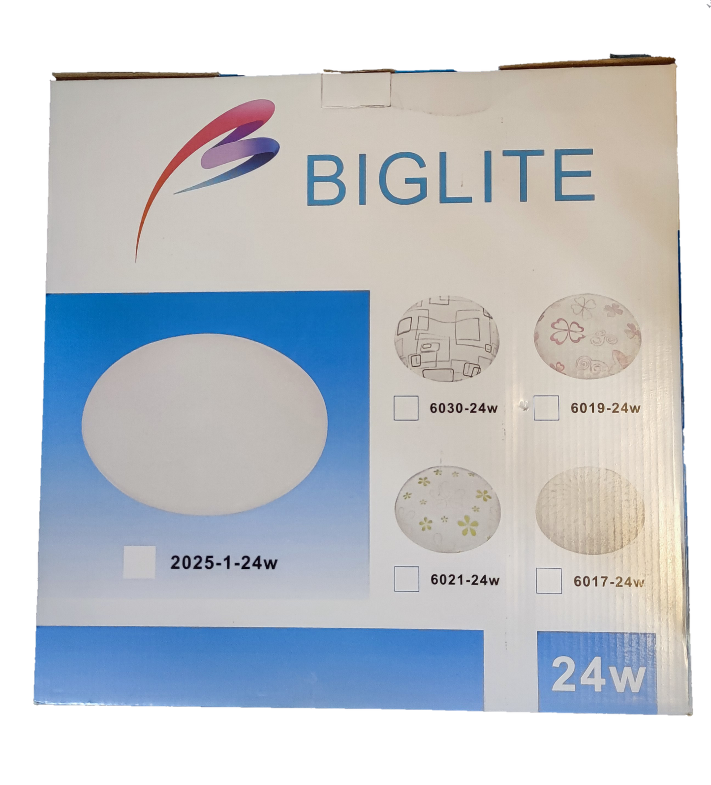 24W LED ceiling light 220V round white panel light by Biglite from China in multiple design options