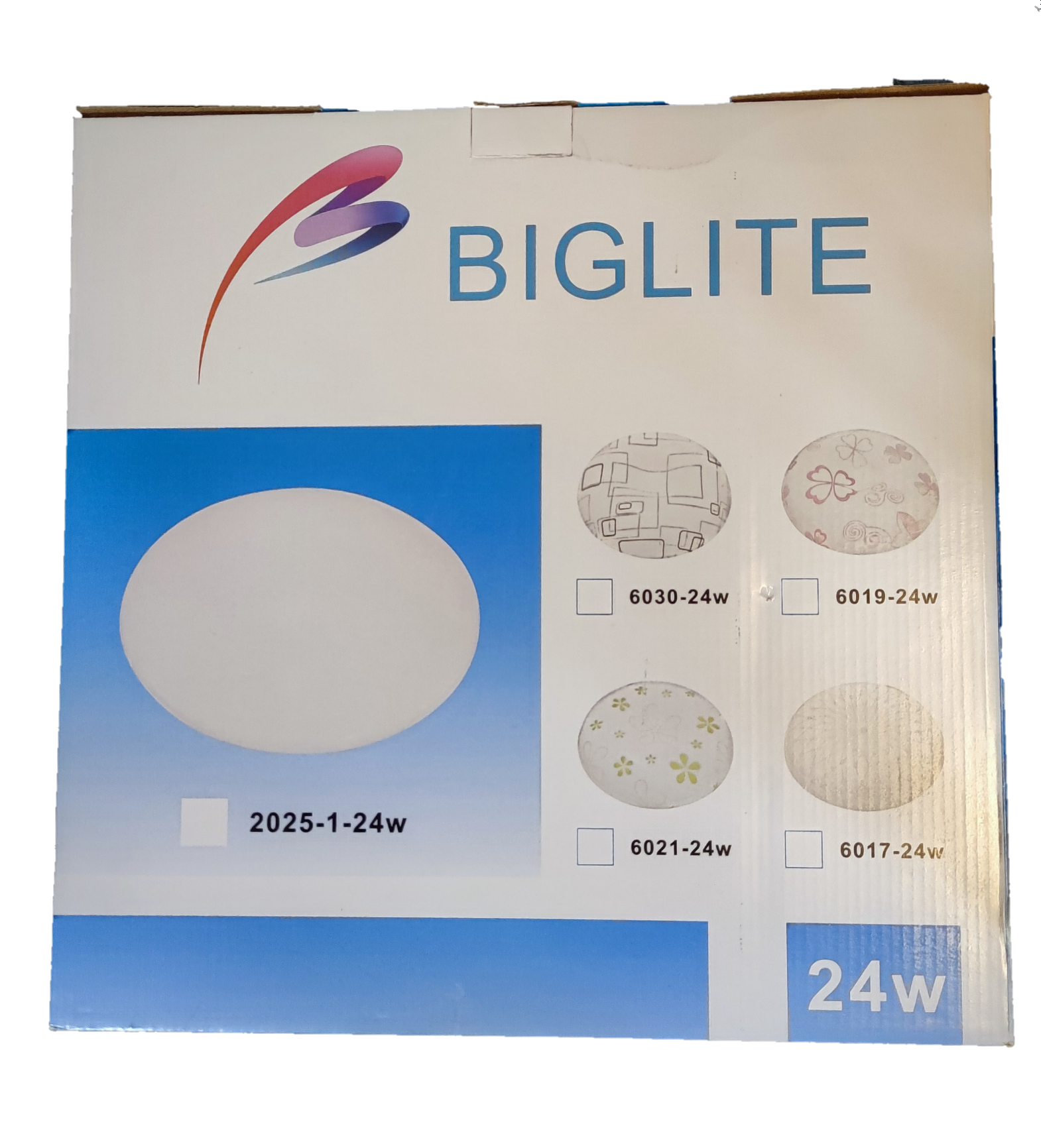 24W LED ceiling light 220V round white panel light by Biglite from China in multiple design options