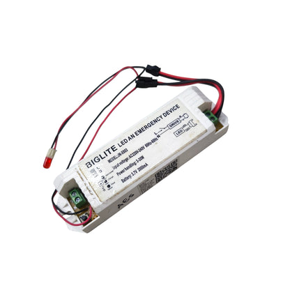 Biglite LED downlight emergency driver with wiring and indicator light for lighting safety