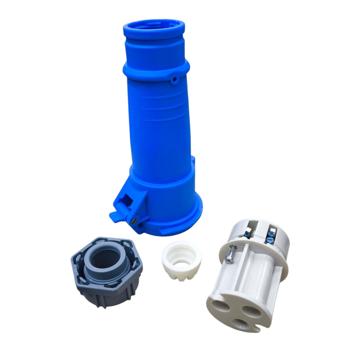 Grippes 32A industrial outlet connector blue and white electrical parts for secure power connection