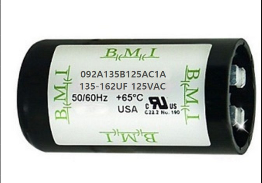 BMI 135-162uF motor starting capacitor for efficient motor performance and reliability