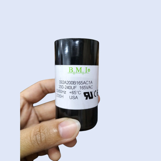 BMI 200-240MFD motor start capacitor for reliable electrical performance and application