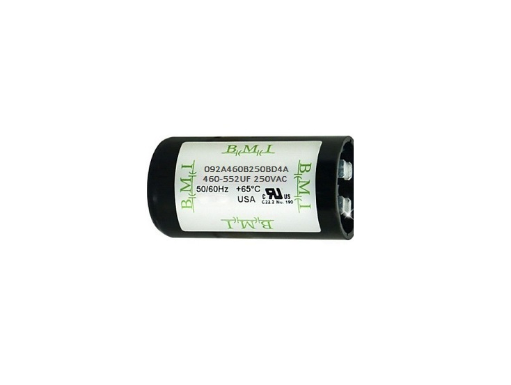 BMI motor starting capacitor 460-552UF for 250VAC applications with durable casing