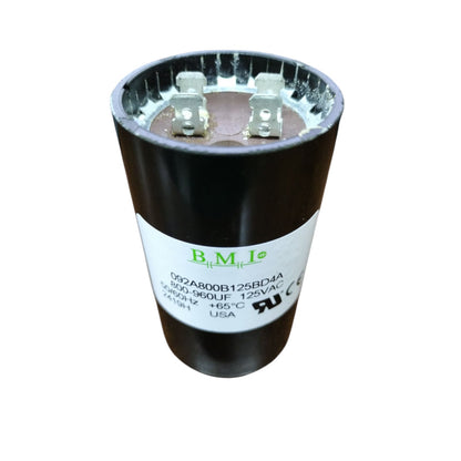 BMI motor starting capacitor 800-960uF 125V for reliable electrical circuit performance
