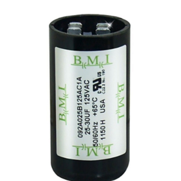 BMI 25-30uF Starting Capacitor for Motor with 125VAC rating and durable construction