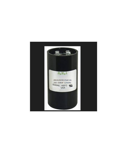 BMI 282-338uF Motor Capacitor 125V AC with Two Terminal Connections for Electrical Applications