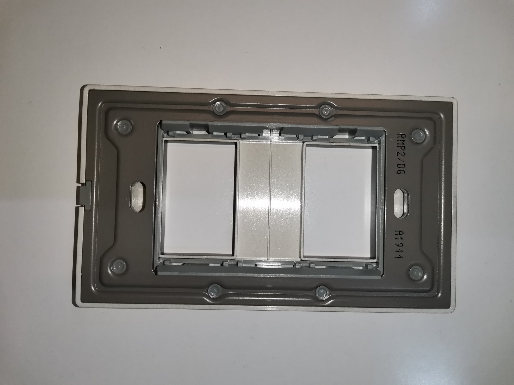 Royu 2 Gang Faceplate Dark Gray for power points switches and plugs with dual switch openings