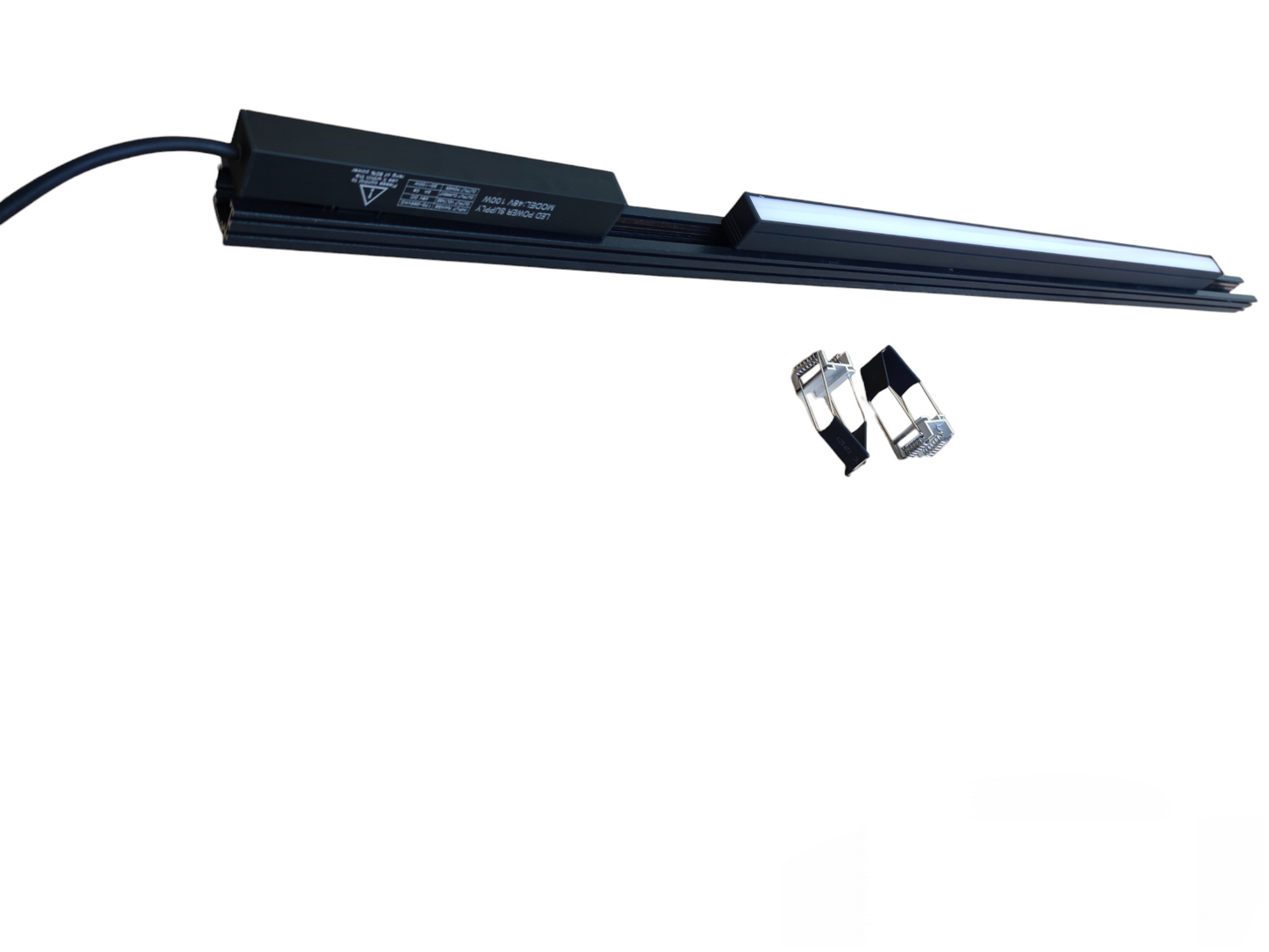 ILLUMIQ TERRA 24W LED Flood Track Light 220V Cool White with sleek black design and mounting clips