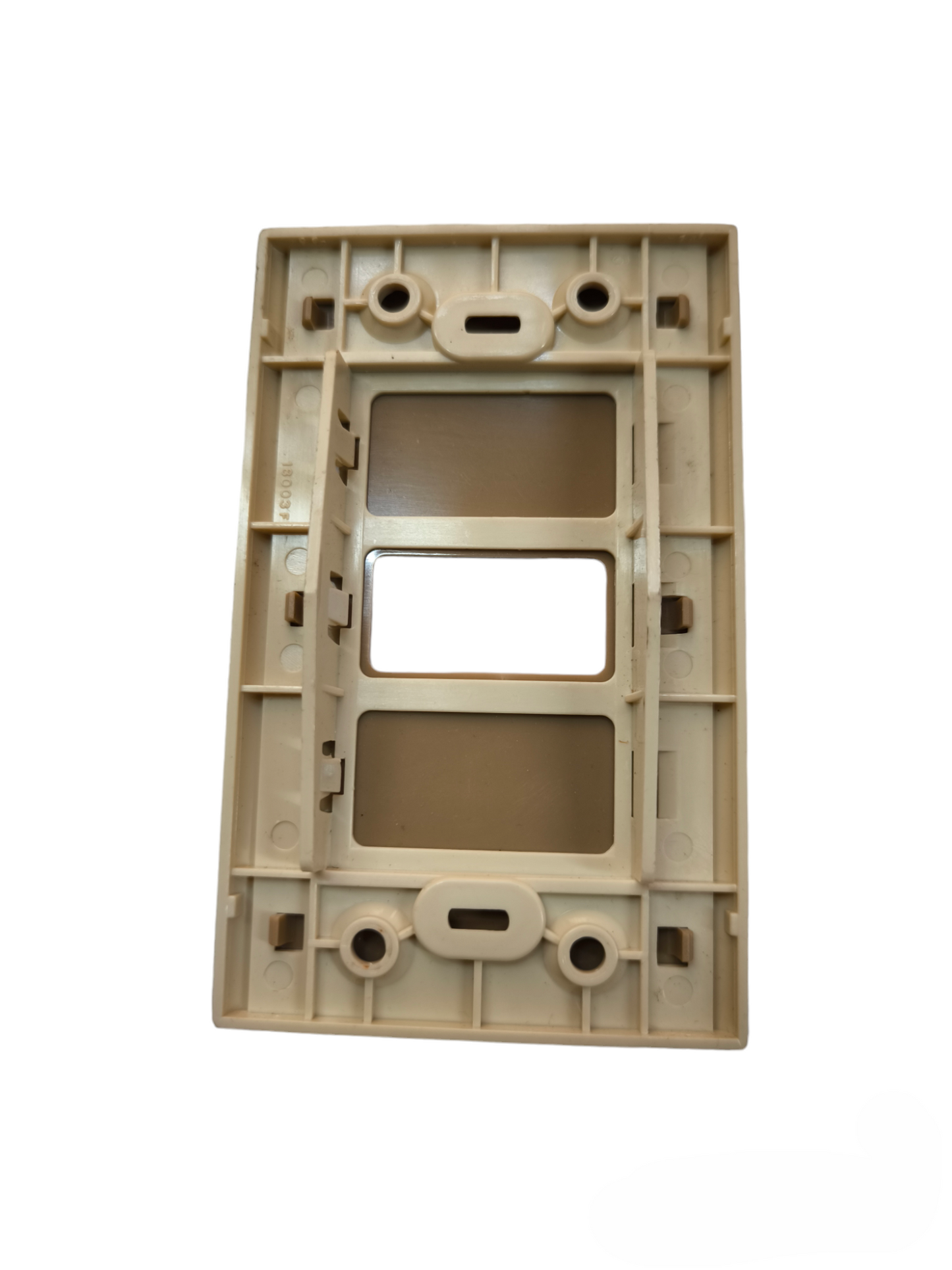 Bticino switch plate cover beige plastic frame for power points and switches