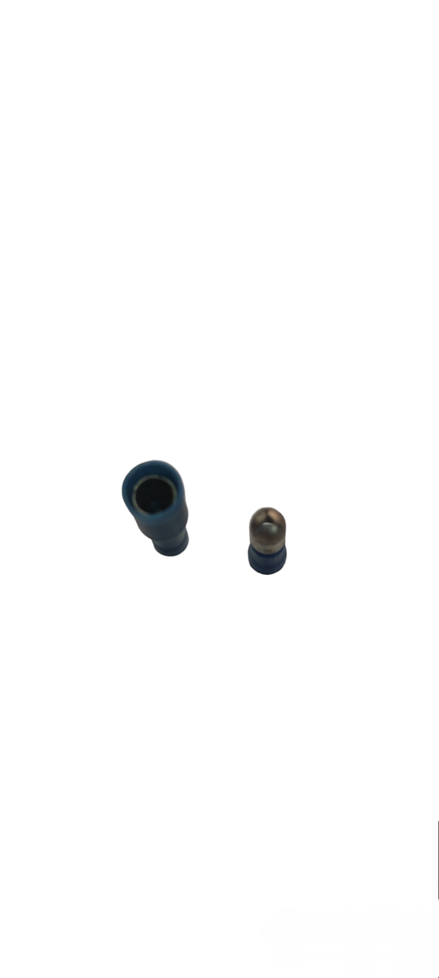Local Electrical Circuitry Bullet Terminal Male and Female connectors with blue insulation